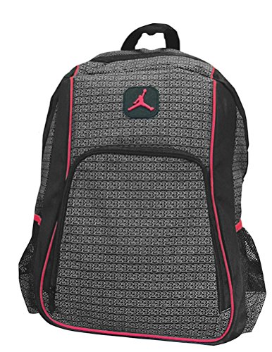Jordan Boys Black & Red 23 Backpack (Black)
