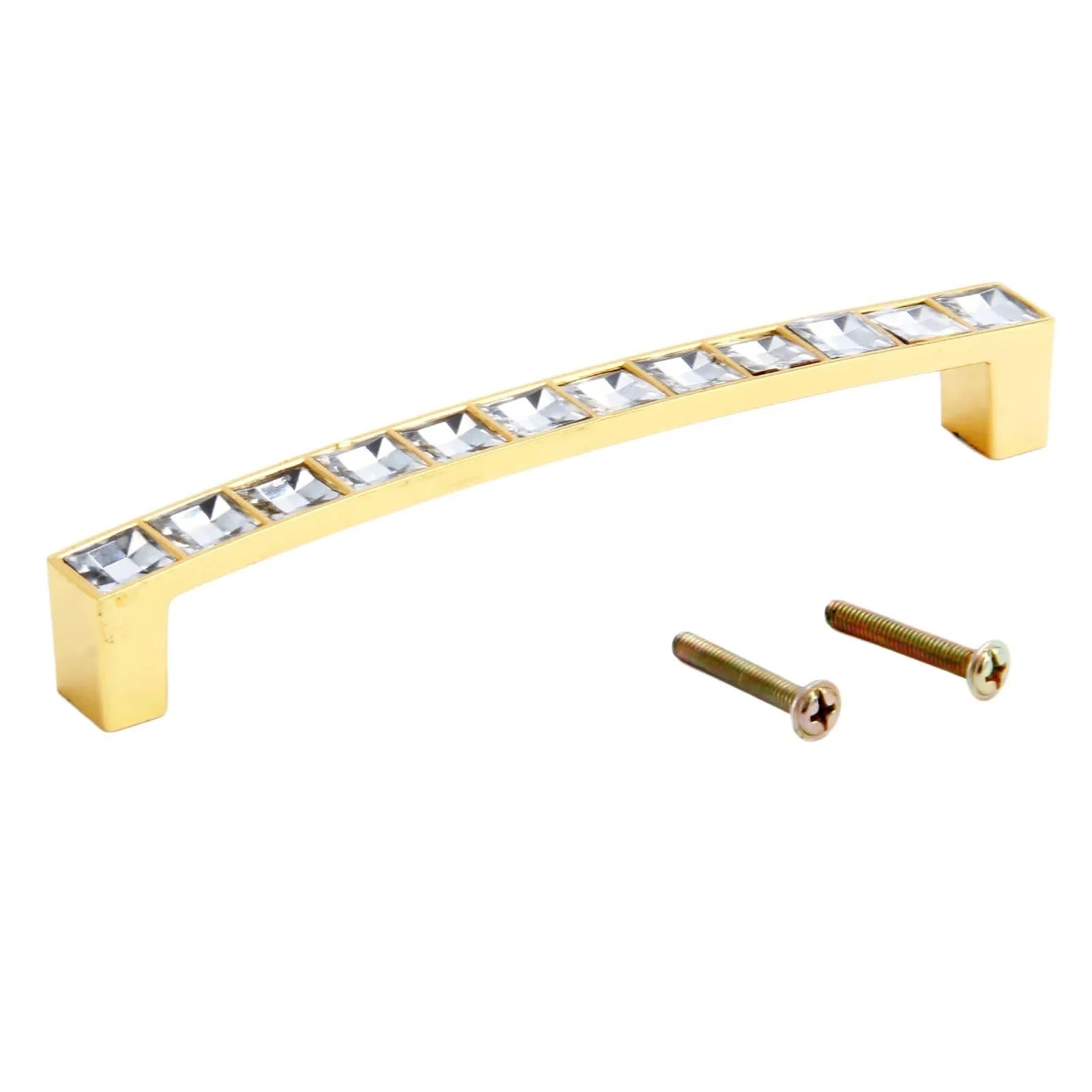 Tirador de cristal de 128 mm para solucionar el desgaste de pomos en puertas de armarios viejos