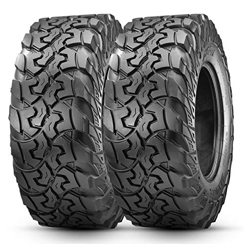 Image of Set of 2 OBOR Brawler UTV Tires 28x10R14, 10 Ply Front /Rear Radial for UTV SxS Side by Side Professional Tires (Tubeless, 2 Pack)