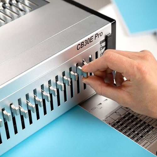 gbc binding machine cb30e pro combbind electric punch and comb binding machine punches 30 sheets binds 500 sheets wsm200005