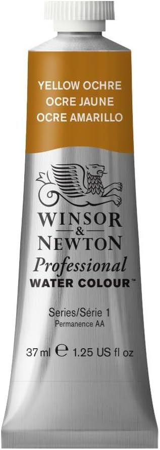 Winsor & Newton Professional Watercolor, 37ml (1.25-oz) Tube, Yellow Ochre