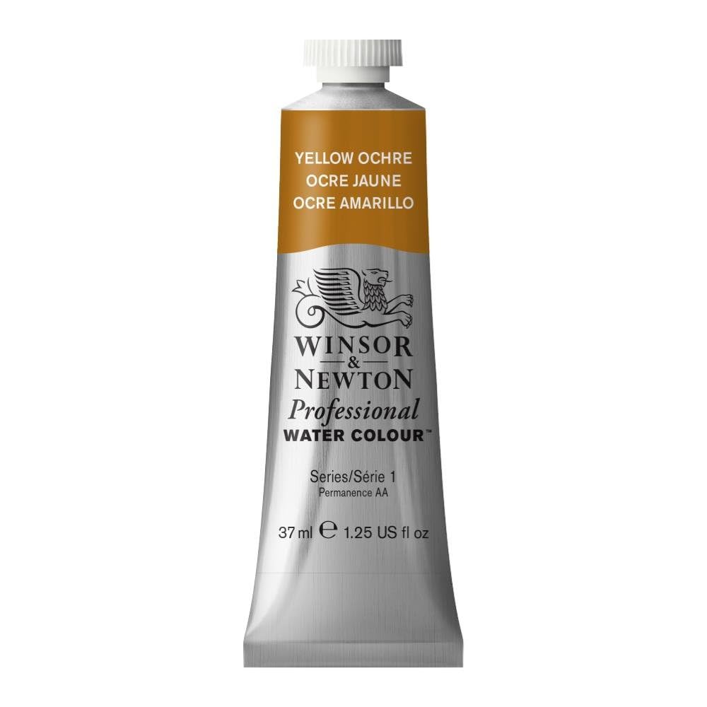 Winsor & Newton 37 ml Professional Water Colour Tube, Yellow Ochre