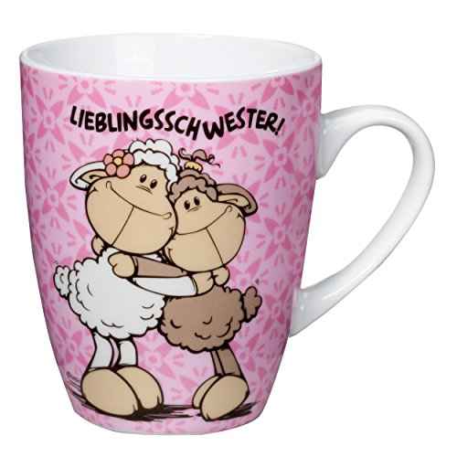 NICI 37220 Fancy Mug Tasse Lieblingsschwester, 1 Stück (1er Pack)