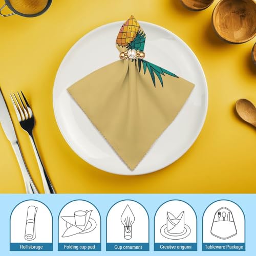 Servilletas de Tela Psych Pineapple Quotes x4 miniatura 7