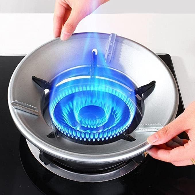 Hasruna Enterprise Gas Saver Burner Stand Gas Chula Burner Gas Saver Stand Jali Ring Fire&Windproof Energy Saving,Gas Chula Support Stand 4 Legs Supported For Indian Gas 0.7Mm Thickness Heavy Material-image-44