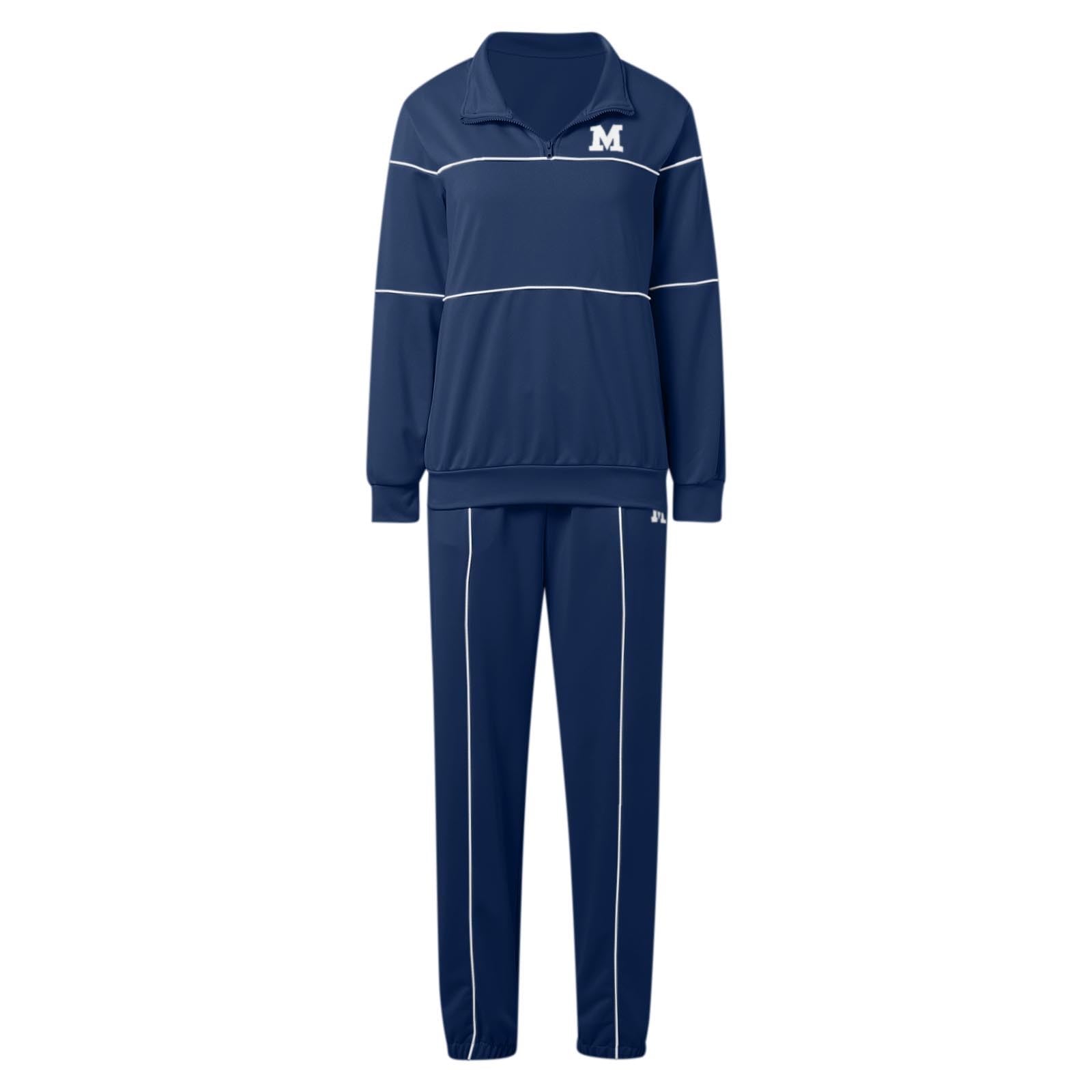 Damen Einfarbig Sport Freizeit Buchstaben Drucke Sweatshirt Zweiteiler Sets Für Winter