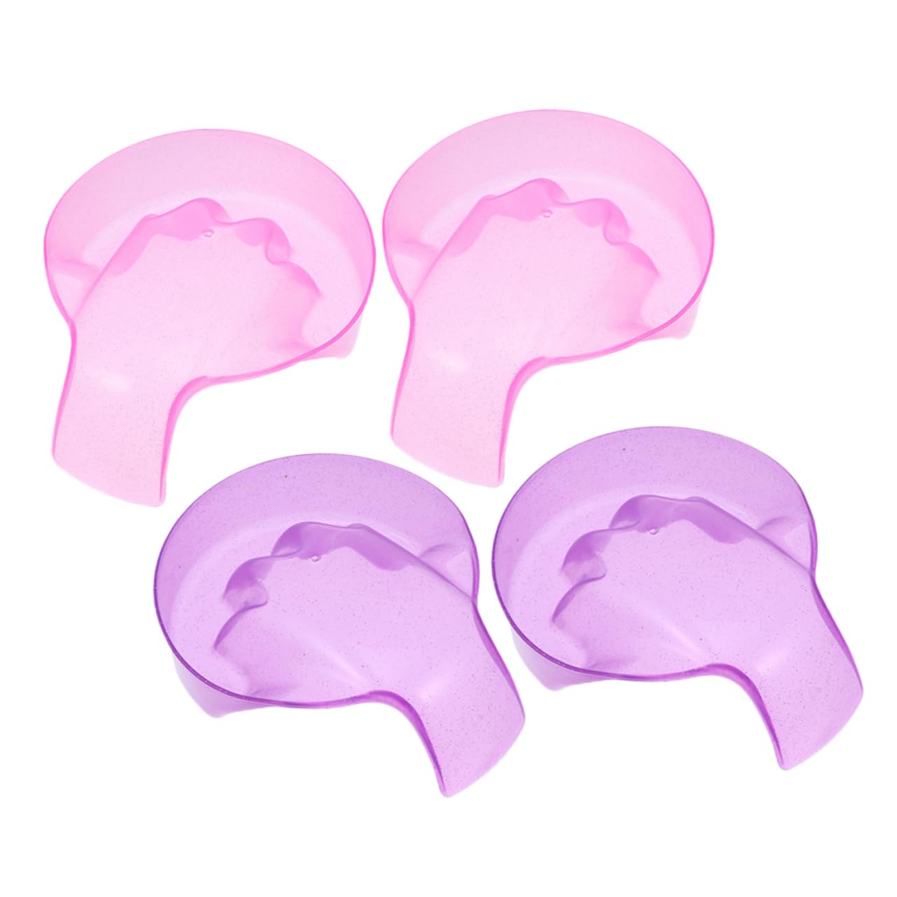 Beatifufu 4pcs Nail Soaking Bowl Set Manicure Bowl Lint Polish Gel Polish Dip Powder Soak off Easy Clean Hand Soaking for Hands