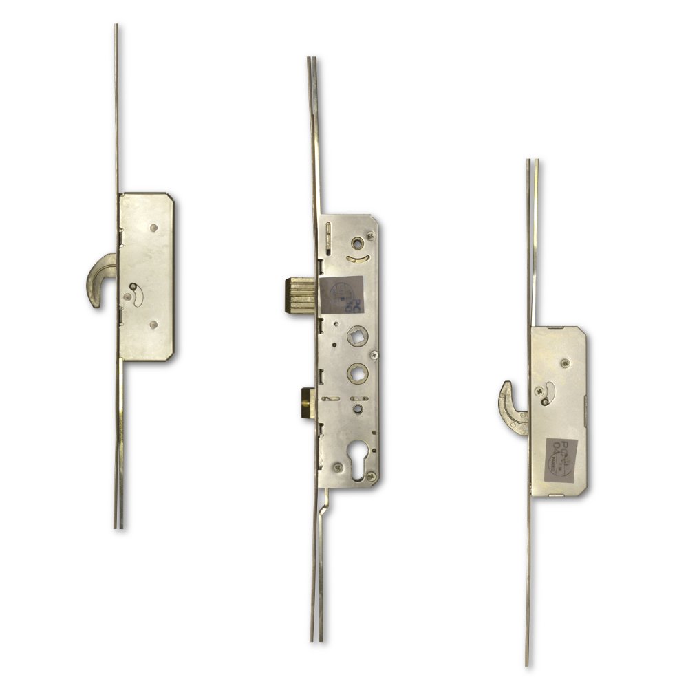 AVANTIS Lever Operated Twin Spindle Latch & Deadbolt - 2 Hook Large