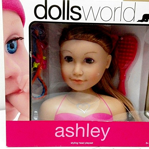 Dolls World Styling Head Playset Ashley Blonde Hair by Dolls World