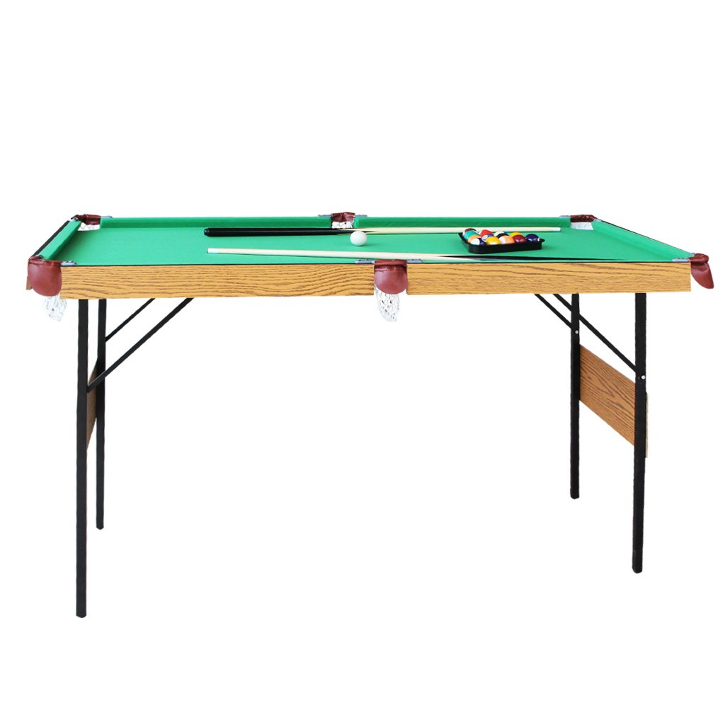 AIPINQI 55" Billard Table, Stable Pool Table Foldable Pool Game Table