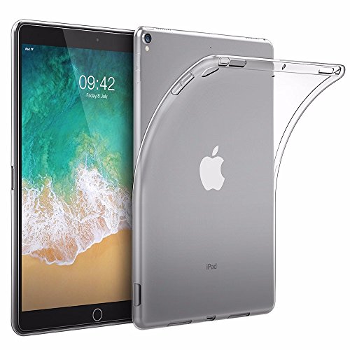 EasyAcc Case for iPad Pro 10.5, Flexible Soft TPU Clear Case Shockproof Anti Slip Back Protector Case Compatible iPad Pro 10.5 (2017) - Clear