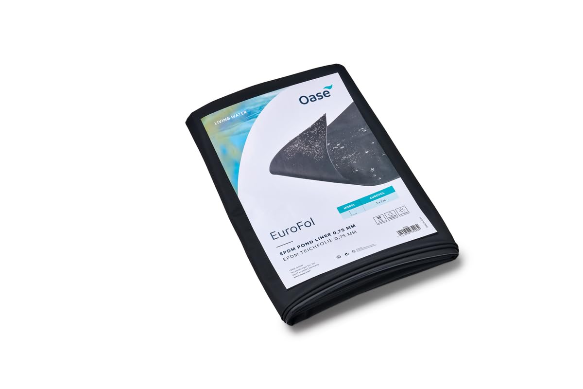 Oase EuroFol EPDM bâche étanche noire 0,75 mm 2x3m pour créer un petit bassin
