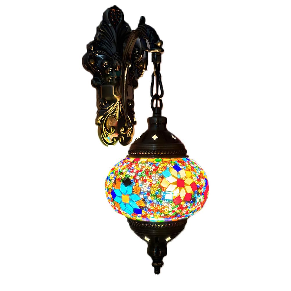 GAUUA Moroccan Style Bronze Vintage Wall Lamps Specialty Restaurant Hotel Balcony Decoration Bedroom Wall Sconces Lights Fixtures