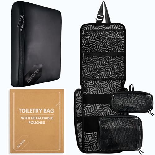 Slim-Toiletry-Bag-for-Travel--Flat-Hanging-Dopp-Kit-for-Men-TSA-Approved-Shaving-Organizer-with-Leak-Proof-Detachable-Pouches-Waterproof-Compact-Gift-Ready Slim Toiletry Bag for Travel – Flat Hanging Dopp Kit for Men, TSA-Approved Shaving Organizer with Leak-Proof Detachable Pouches, Waterproof & Compact, Gift-Ready - Image 1