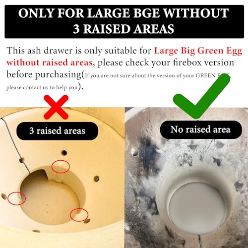 Image of Upgrade Ash Drawer Accessories for Big Green Egg Large (Version After 2022)-BGE Replacement Parts Ash Clean Tool-Stainless Steel