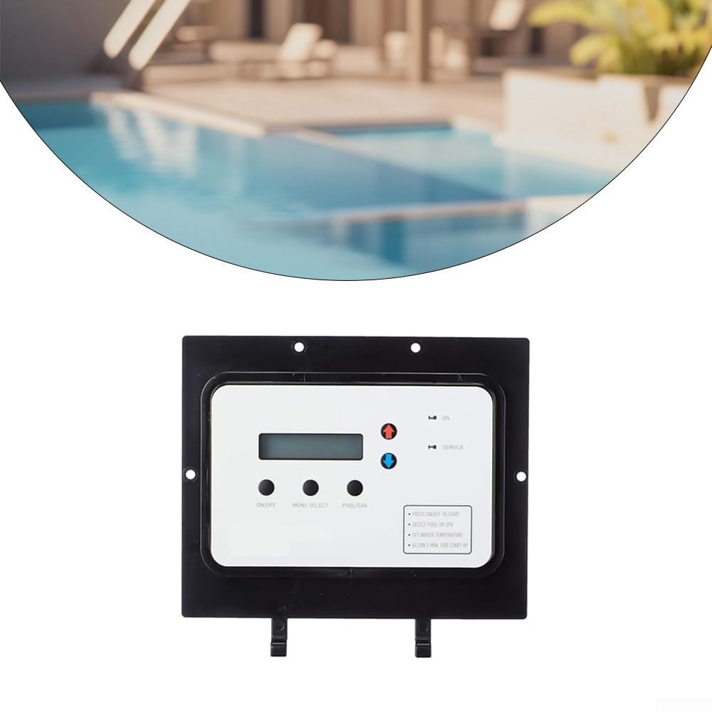 Tablero de control, 1 paquete de pieza de repuesto con pantalla digital, ajuste preciso de temperatura, fácil instalación, rendimiento fiable para mantenimiento del sistema de calefacción de piscina y
