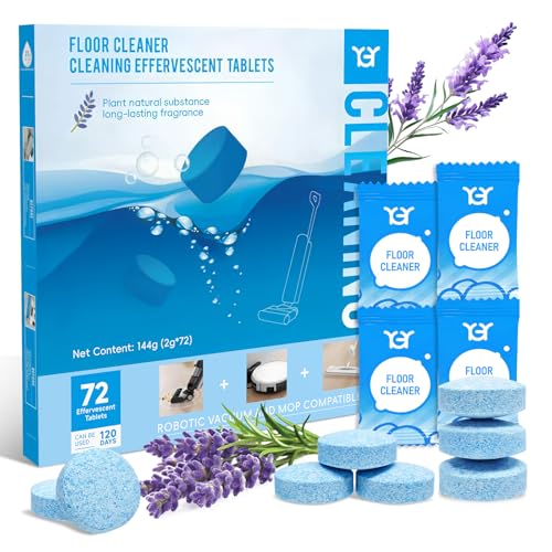 72 Pack Lavender Scent YGY Floor Cleaning Tablets, Compitable with