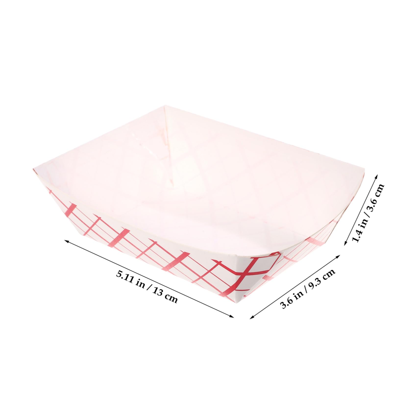 ULTECHNOVO 200stücke Papier Snack-tabletts Kariert Lebensmittelboote Für Snacks Pommes Hot Dogs Salate Für Partys Und Catering