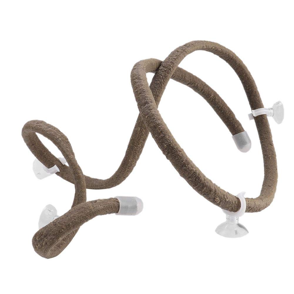 Vigne Artificielle Décorative avec Ventouses, Branche Grimpante pour Terrarium, Habitat de Reptile, Rotin Escalade, Large