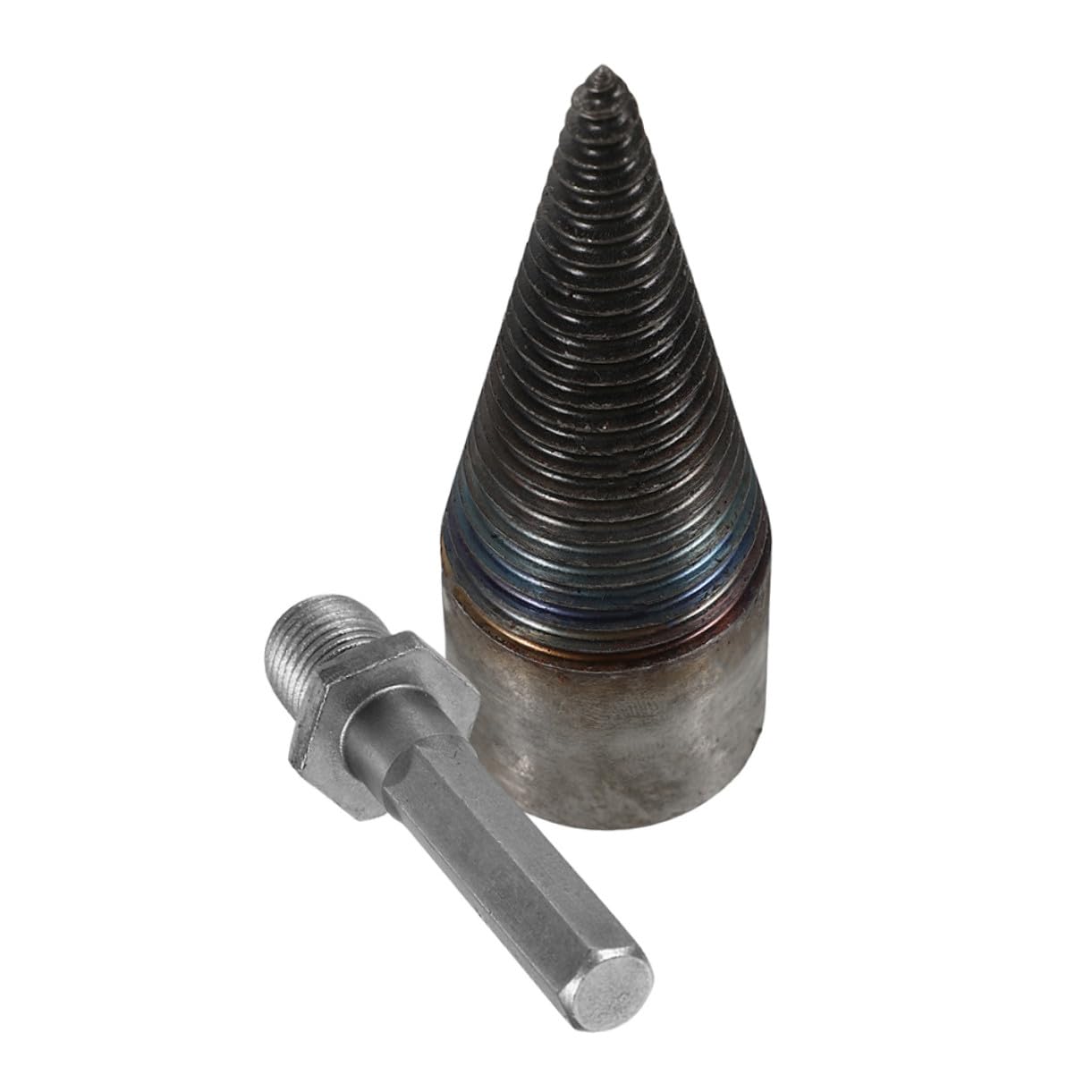 Yardwe Punta Trapano Spaccalegna 42mm in Acciaio Alto Carbonio Resistente per Segare Legna Riduzione Attrito Uso Intensivo per Grandi Quantità di Legna