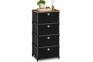 4 Drawer Fabric Dresser Organizer