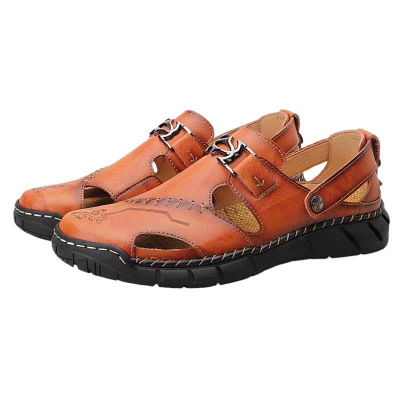 A Pair of Summer Sandals, Trendy Open Toed Loafers, Beach Vacation,Great for Driving and Walking Casual Sandals Beach Shoes