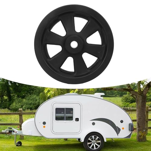 KLLJRFW 8-Zoll-Anhängerheber, Universalrad, 1500 lbs, drehbare Stütze, Robustes Hochleistungs-Ersatzrad für Wohnmobile (Nylon Wheels)