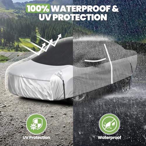 Image of Cartist Car Cover for Ford Mustang 1994-2026, for Chevy Camaro 2010-2027, All Weather Car Cover for Camaro Accessories, Waterproof, UV Rain Snow Protection