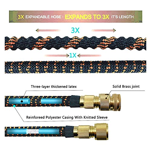 Tuinslang Hogedruk Tuinslang Water Set Watering Irrigatie Plastic Uitbreidbare Slang Car Wash Spray Cleaning Tools (Color : BW01, Diameter : 1/2'') - Image 4