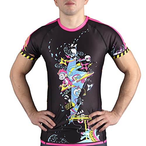 Image of Sanabul Ronin Short Sleeve Jiu Jitsu MMA Training BJJ Rash Guard