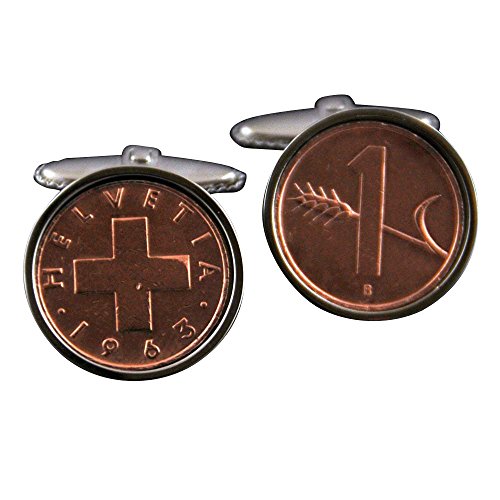 Svizzera cufflinks1 rappen-schweiz