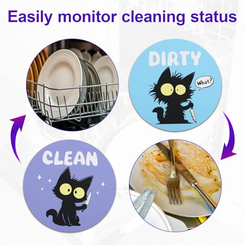 Imán reversible gato para lavavajillas 2 piezas miniatura 6