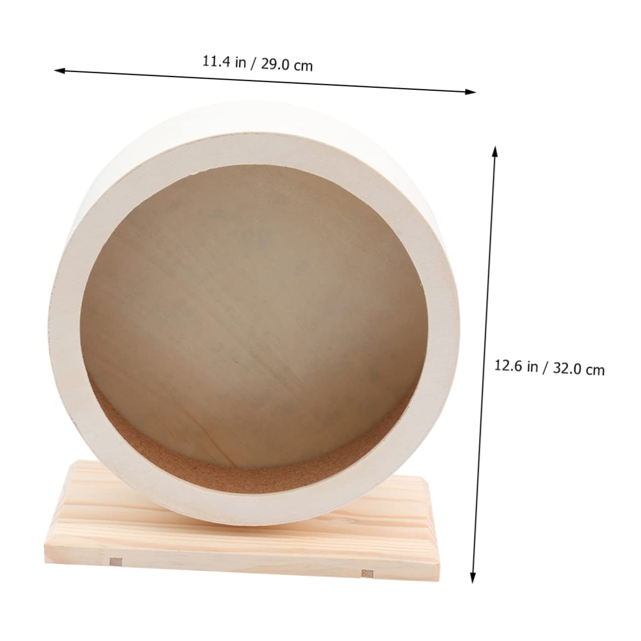 Abaodam Rueda silenciosa de madera para hámster, chinchilla, conejillo de indias, rodillo de ejercicio, deportes de mascotas, para hámsteres, enanos, roedores