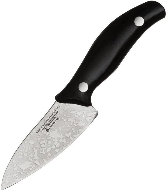 Stratus Culinary Ken Onion Rain Cook's Knife, 4-Inch, Silver