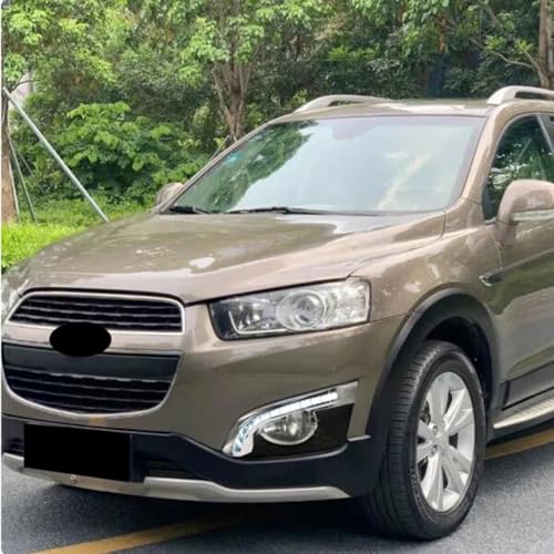 BAKUGO 2 peças de luz de neblina de LED para carro DRL para Chevrolet Chevy Captiva 2014 2015 2016 2
