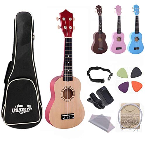 GaYouny Ukulélé Hawaï de 21 pouces à quatre cordes pour ukulélé débutant, cordes de médiators sac sangle accordeur… - Les Beatles, Paul McCartney, John Lennon, RIngo Starr, George Harrison GaYouny Ukulélé Hawaï de 21 pouces à quatre cordes pour ukulélé débutant, cordes de médiators sac sangle accordeur…