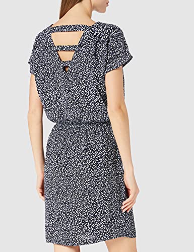 ONLY Onlmariana Myrina Life Dress Noos WVN Robe, Noir/AOP : Ditsy, 42 Femme