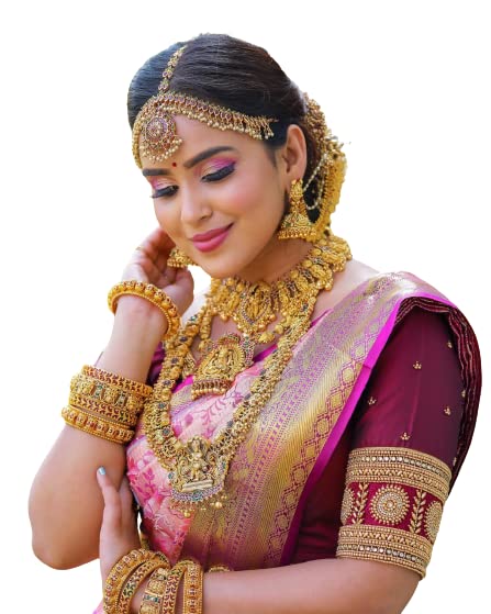 Flosive Ayn Women's Present Banarasi Soft Lichi Silk Saree Beautiful Jacquard Rich Pallu Design Work Zari Woven Kanjivaram Silk Style Saree With Soft Lichi Silk Blouse Piece (Pink).