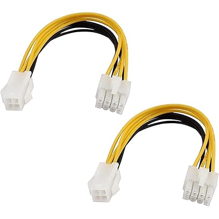 Amazon.in: Buy Paruht (2 pcs) 4 Pin Male to 8 Pin Female ATX CPU Power ...