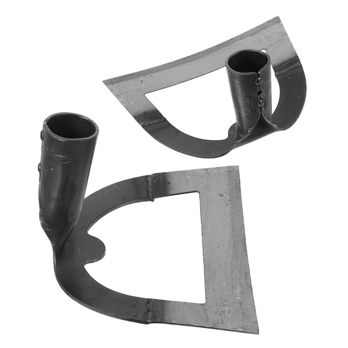 TEHAUX 2 Piezas Azada de Jardín de Acero Inoxidable, Herramienta Desmalezadora de Agujero Hueco, Azada Hueca para Jardinería, Diseño Clásico, para Romper y Aflojar la Tierra