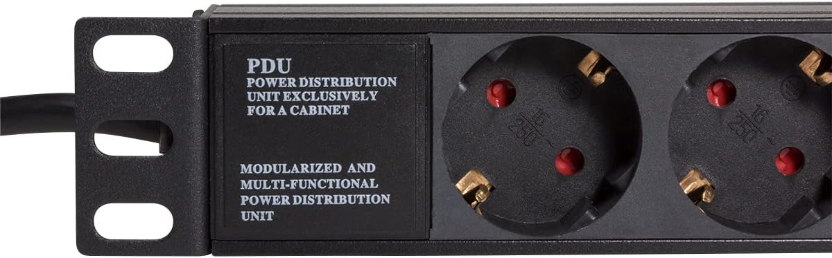 Logilink PDU9C03 9AC Outlet(s) 230V 2m Black Surge Protector