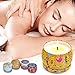 mreechan Vela perfumada Set,perfumada,Vela perfumada Natural Wake Box 4 Set de Regalo...