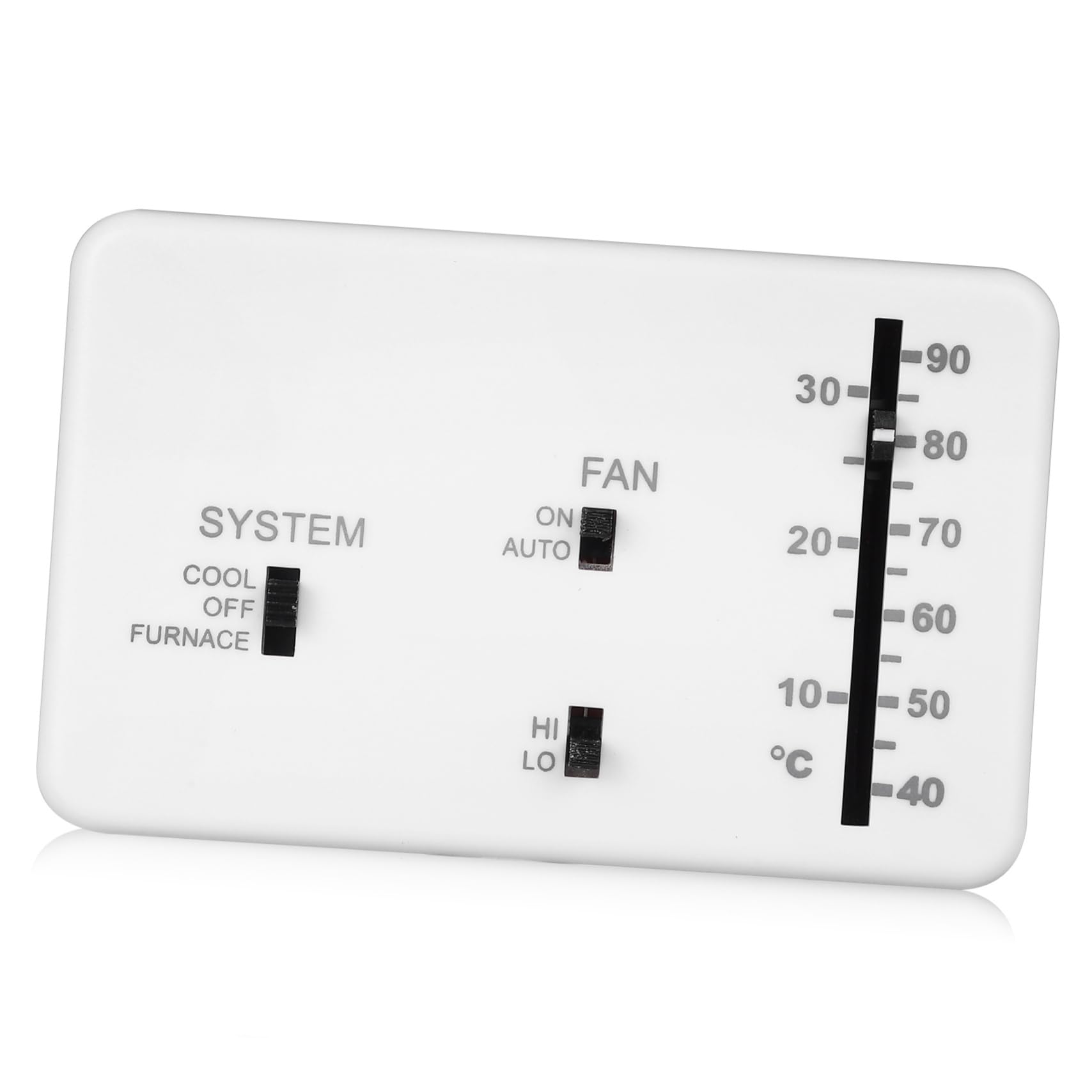 Alipis 2 Sätze Rv Thermostat Analog Regelbarer Wandthermostat für Heizung Kühlung Direkter Ersatz für Wohnmobile und Camper Einfache Installation und Bedienung Robustes Design für