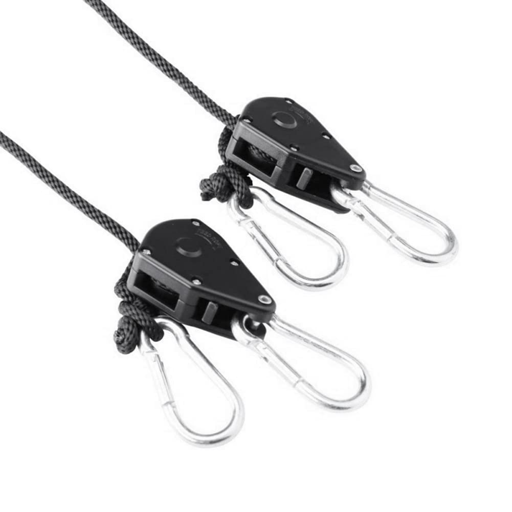 Cricchetti Regolabili Con Gancio - 11 Pezzi, Corda Nylon 2m, Portata 34kg Ciascuno, Per Piante E Lampade