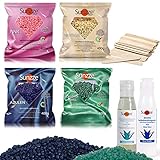 Dazu kommt die Pre Wax Lotion - reinigende und desinfizierende Wirkung & eine After Wax Lotion - reinigt und erfrischt die Haut nach der Epilation.