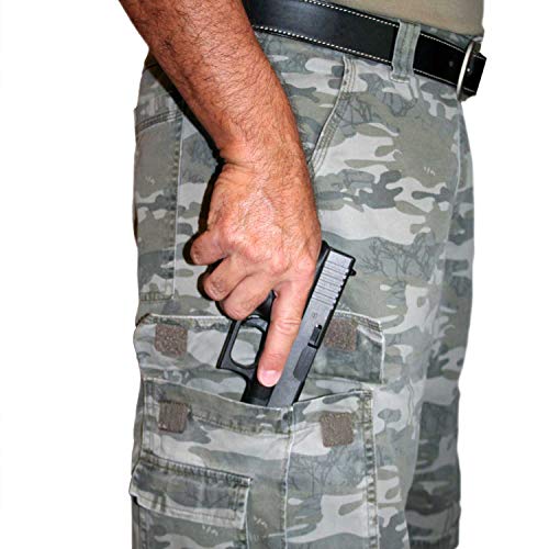 Cargo Pocket Holster For Concealed Carry | Non-Slip | Inside Pocket Gun Holster (Medium (6¾” X 5”)) #TOP3