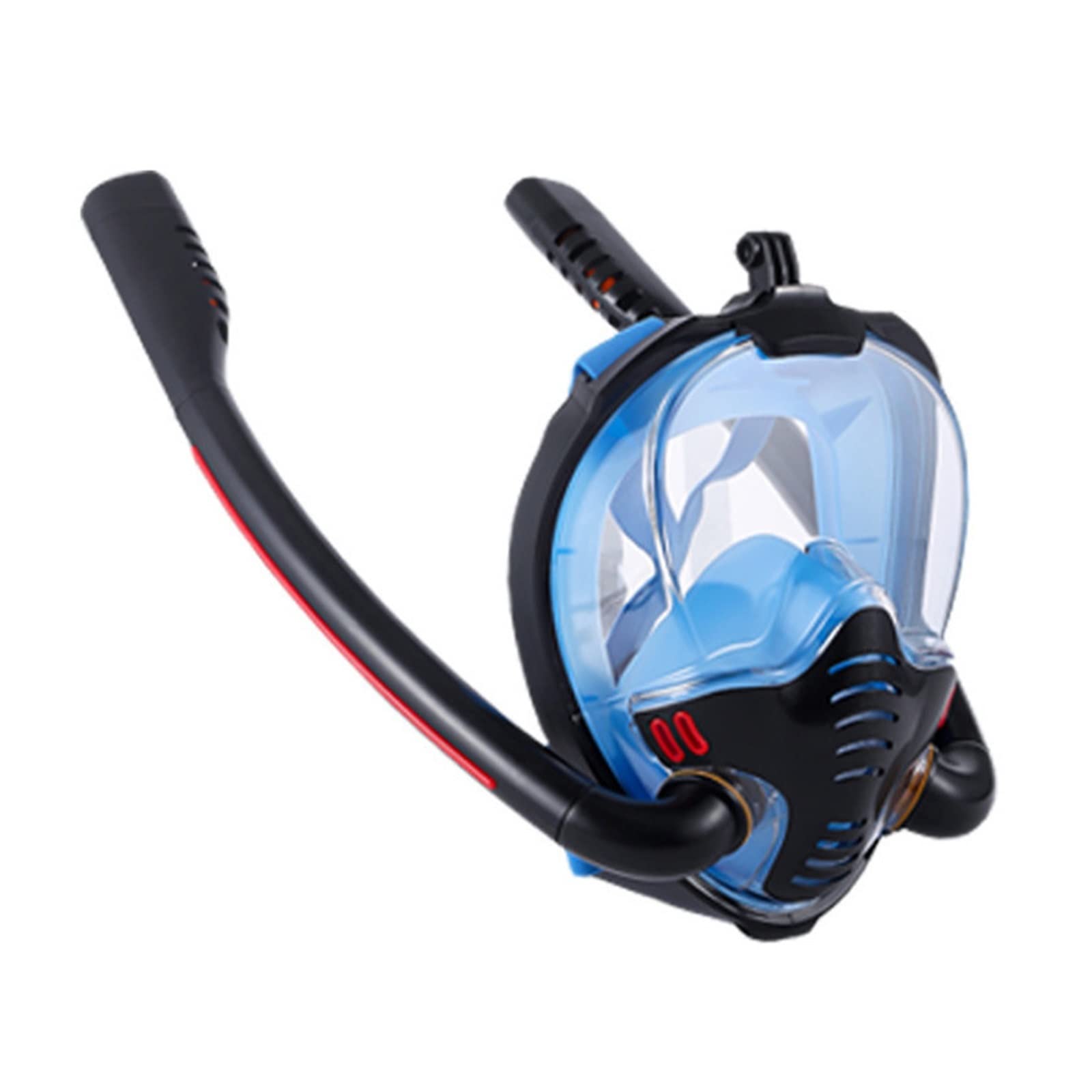 Respiracion bajo el agua Máscara De Buceo For Adultos, Máscara De Esnórquel Antivaho De Cara Completa, Equipo De Buceo For Natación De Niños, Respirador Subacuático Estabilidad ultraalta(Nero,S/M)