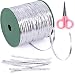 Glarks 350 Yard Silver Metallic Twist Ties for Bread Candy Bag Parties Decorative Ties (silver)
