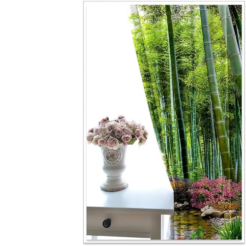 Cortinas opacas de 2 paneles modernos para ventanas de dormitorios 4