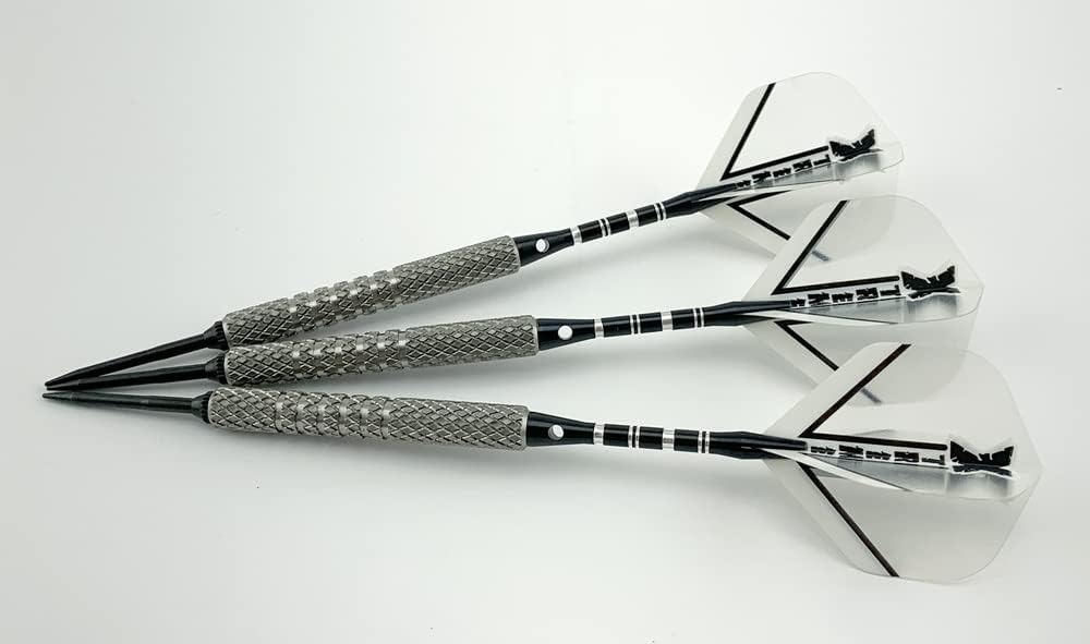 US Darts - Xtreme Aggressive Grip 28 Grams, No-Bounce, Moveable Point Darts, 90% Tungsten Darts - with Upgrade Kit